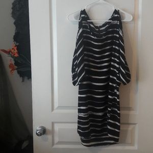 Black and White Striped dress